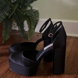 Steve Madden Black Platform Heels